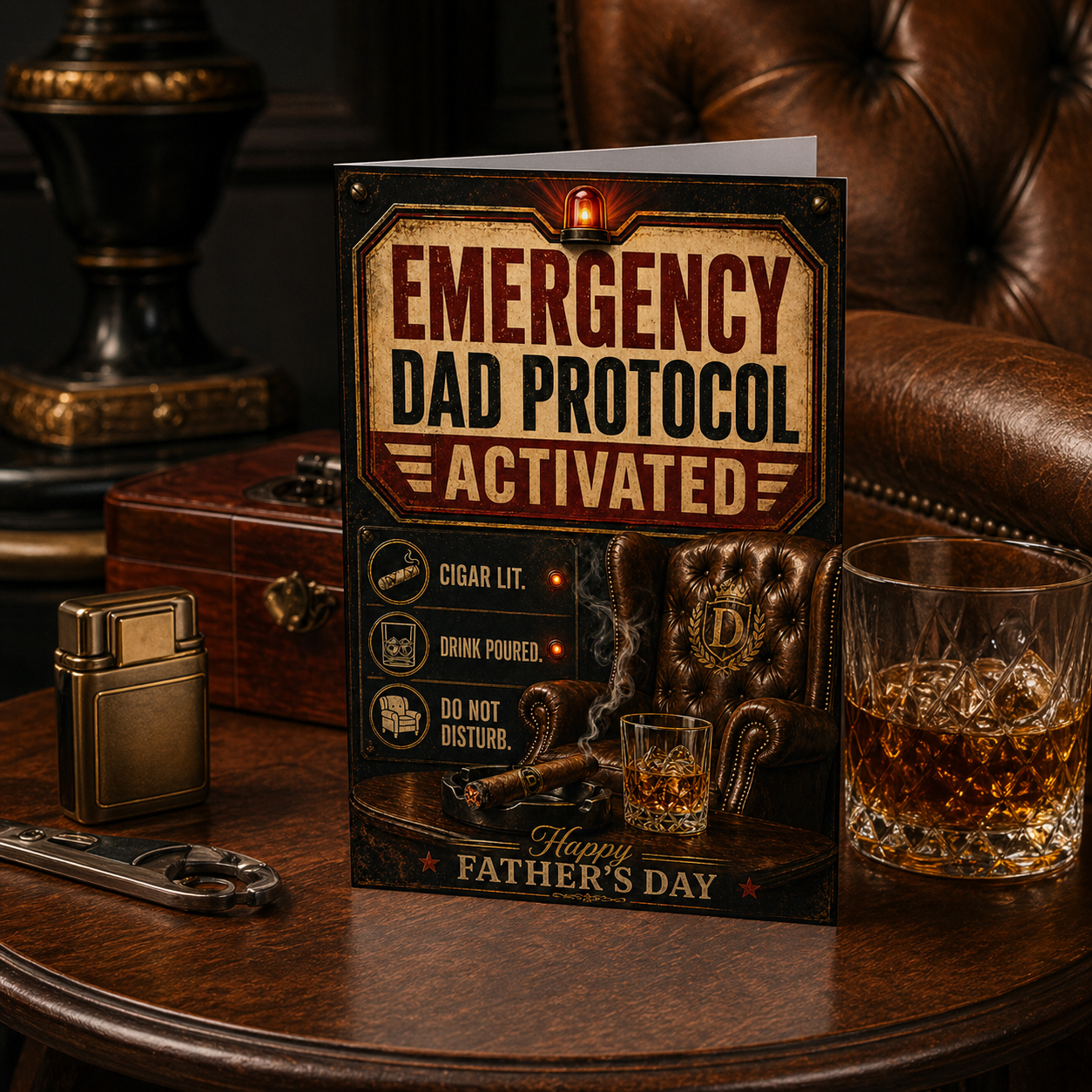 Fathers Day Card -  Emergency Dad Protocol Activated