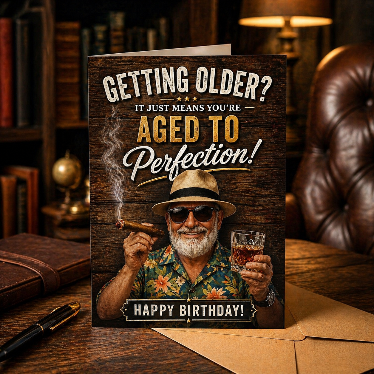 Birthday Card - Aged to perfection