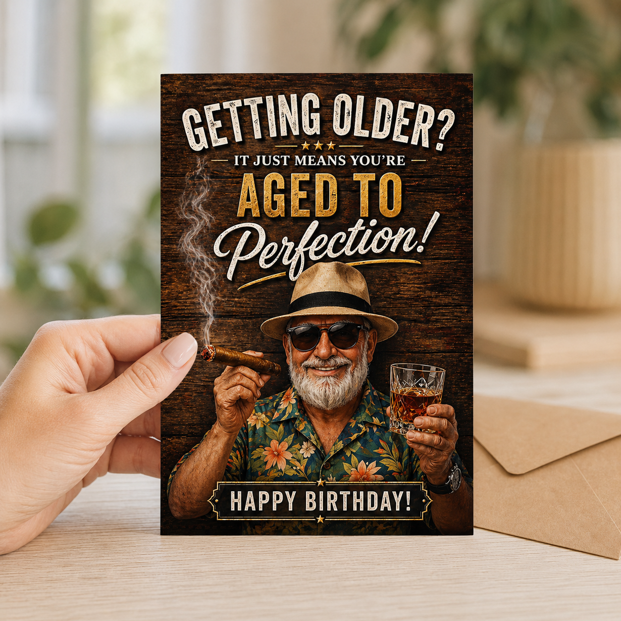 Birthday Card - Aged to perfection