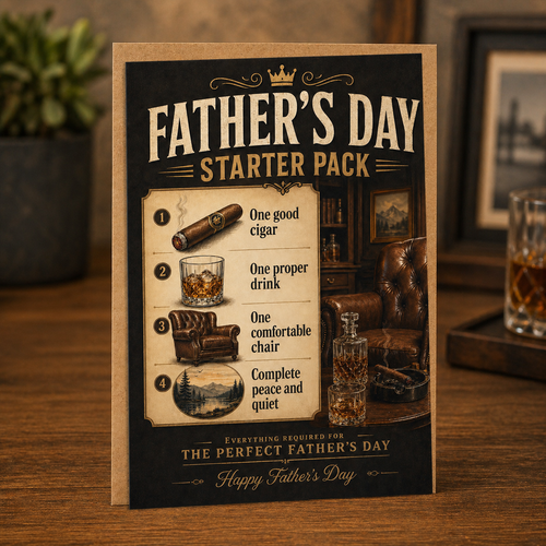 Fathers Day Card -  Fathers Day Starter Pack